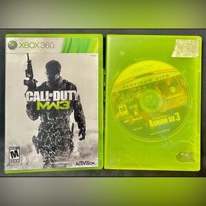 Call Of Duty Modern Warfare 3 COD MW3 XBOX 360 & Tom Clancy’s Rainbow Six 3